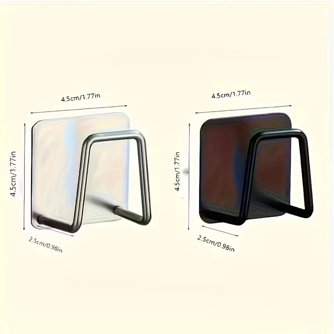 Soporte de Esponja para Montar en la Pared, de Acero Inoxidable, Organizador de Fregadero Autoadhesivo que Ahorra Espacio, para Fregadero de Cocina