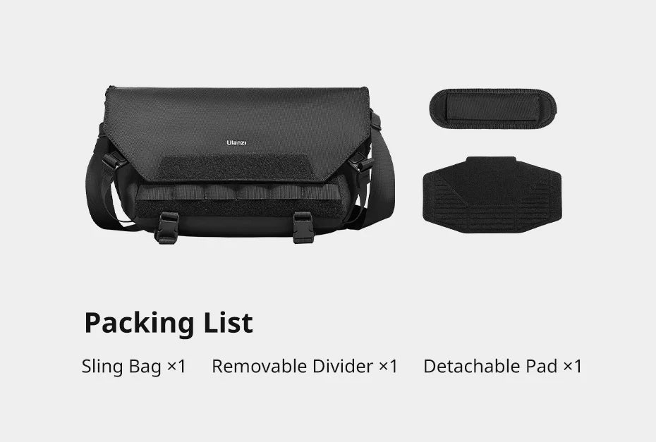 Ulanzi-Bolso de hombro BC08 para fotografía, bolsa impermeable para trípode, cámara sin Espejo, Smartphone, tableta
