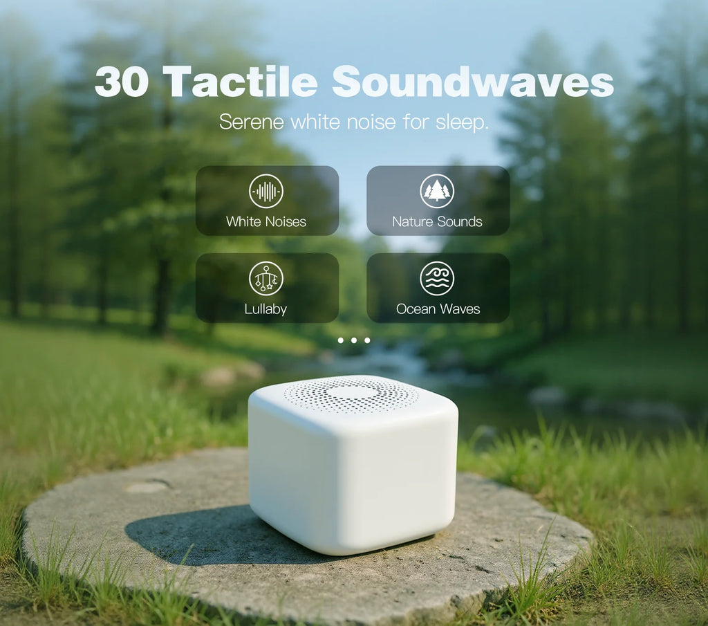 Máquina Portátil de Ruido Blanco para Bebés, Ayuda para Dormir y Calmante con 30 Sonidos Relajantes, Luz Nocturna y Temporizador, Artículos para Bebés, Regalo para Recién Nacidos