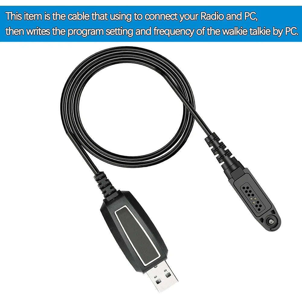 Cable de programación USB para Radtel RT-950 PRO RT-950 Bajeton BJ-9000 RTD TP-900PRO Walkie Talkie compatible con sistema Windows