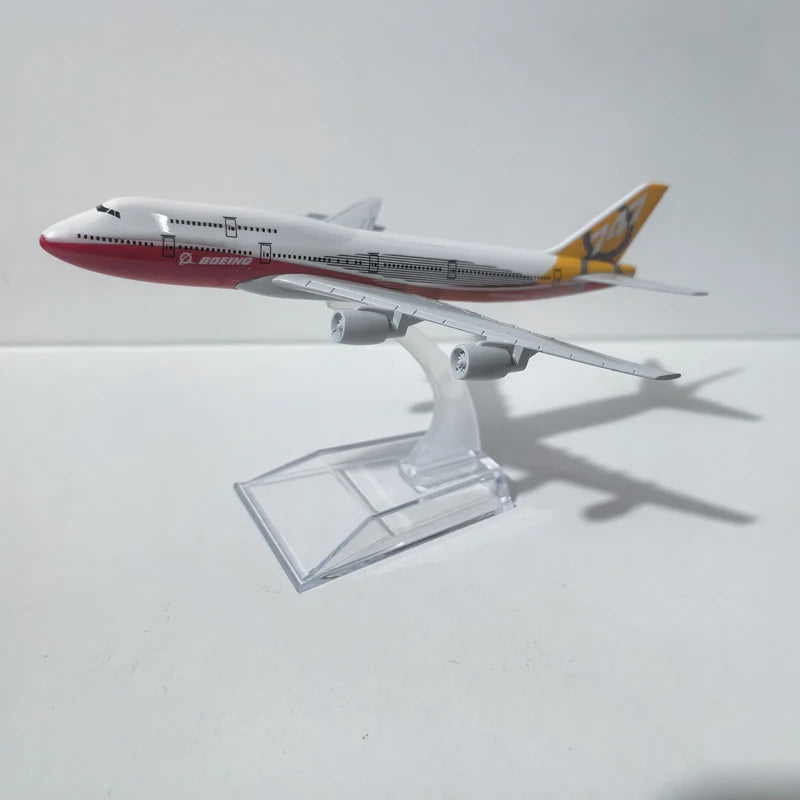 JASON TUTU modelo Original Boeing 747 avión Diecast Metal 1/400 escala miniatura avión modelo aviones regalo