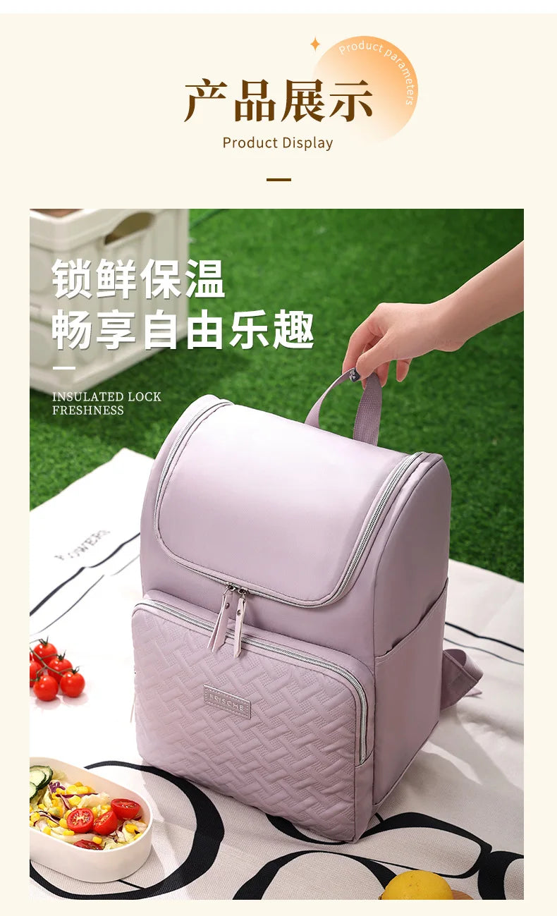 Mochila térmica para Picnic, para cerveza, Camping, bolsa de almuerzo para alimentos, bebidas, playa, viaje aislado, bolsa de refrigerador a prueba de fugas