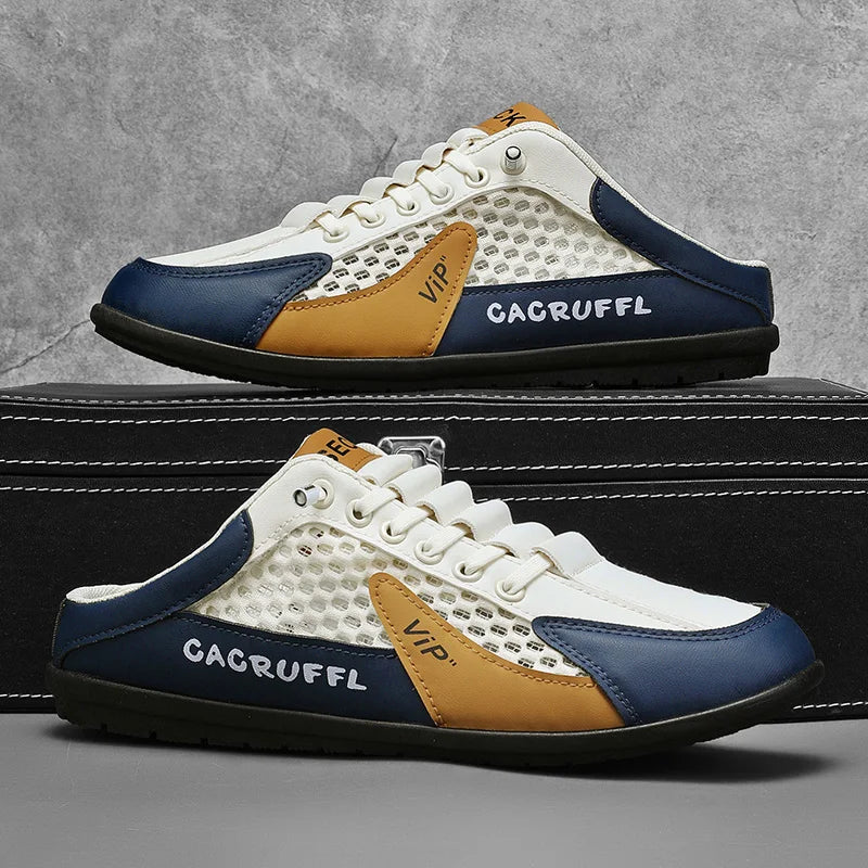 Zapatos de Hombre Estilo Verano 2026, Diseño Cerrado y Deslizante con Malla Transpirable, Mocasines Modernos y Transpirables