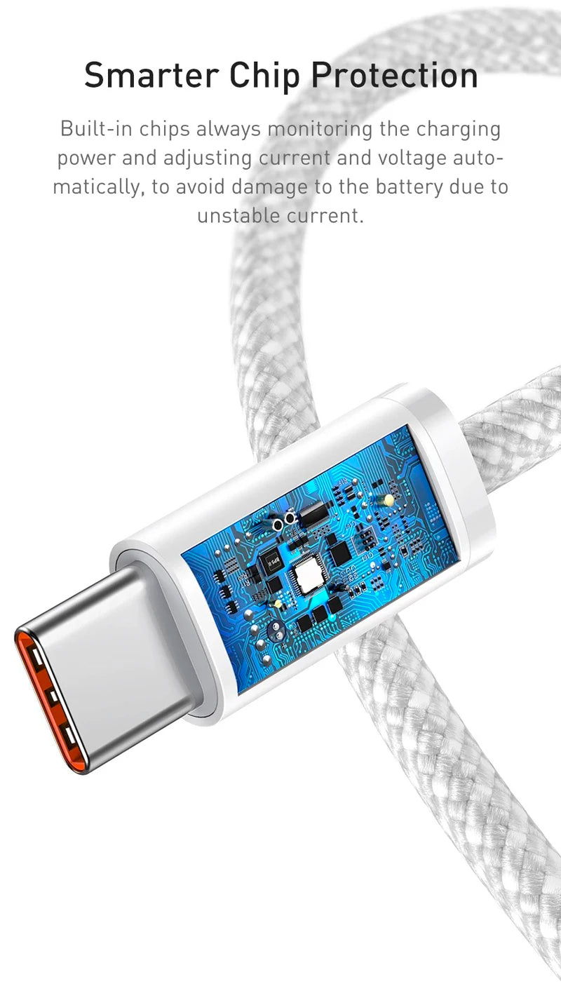 Cable de Carga Rápida USB-C a C de 60W PD para Apple iPhone 16 17E 17 Pro Max 15 Plus, Cable de Carga Rápida Tipo C con Trenzado de Nailon de 2m