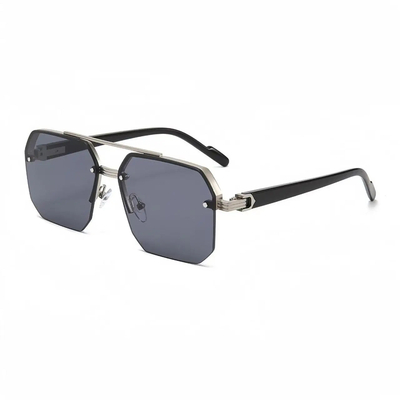 VBCX Gafas de sol de lujo a la moda para hombres y mujeres, gafas de sol retro para exteriores con protección UV400, gafas de sol unisex en 8 colores, gafas clásicas de medio marco