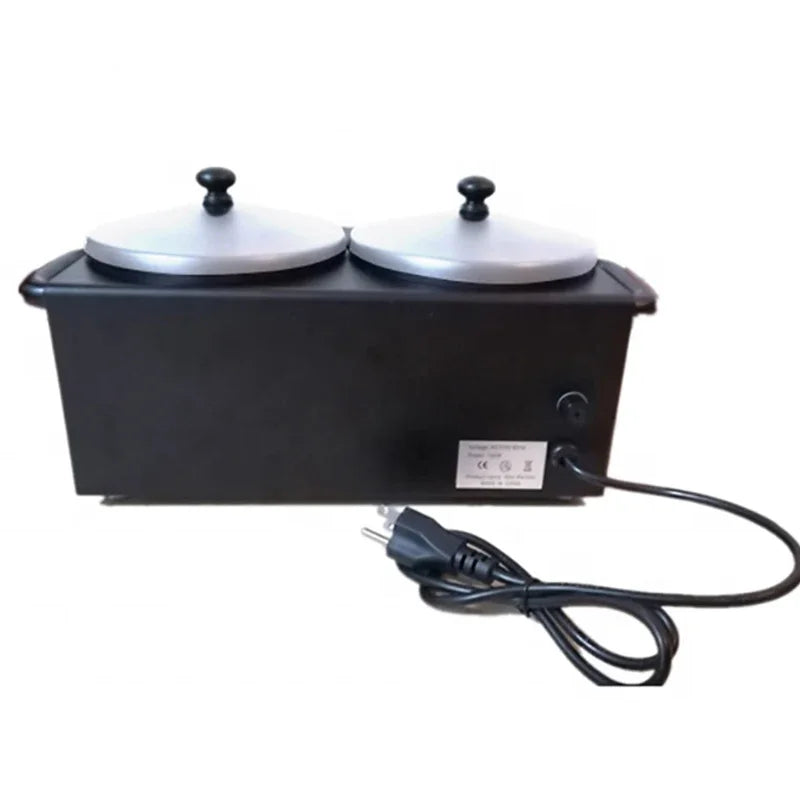 Calentador de cera doble, máquina calentadora de cera eléctrica profesional 2 en 1, depilación de parafina para depilación, uso en salón de Spa y cuerpo Facial
