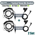 Baofeng Walkie Talkie micrófono de alta resistencia U94 PTT cuello micrófono de garganta auricular Radio Nato auriculares tácticos para Radios Kenwood HYT