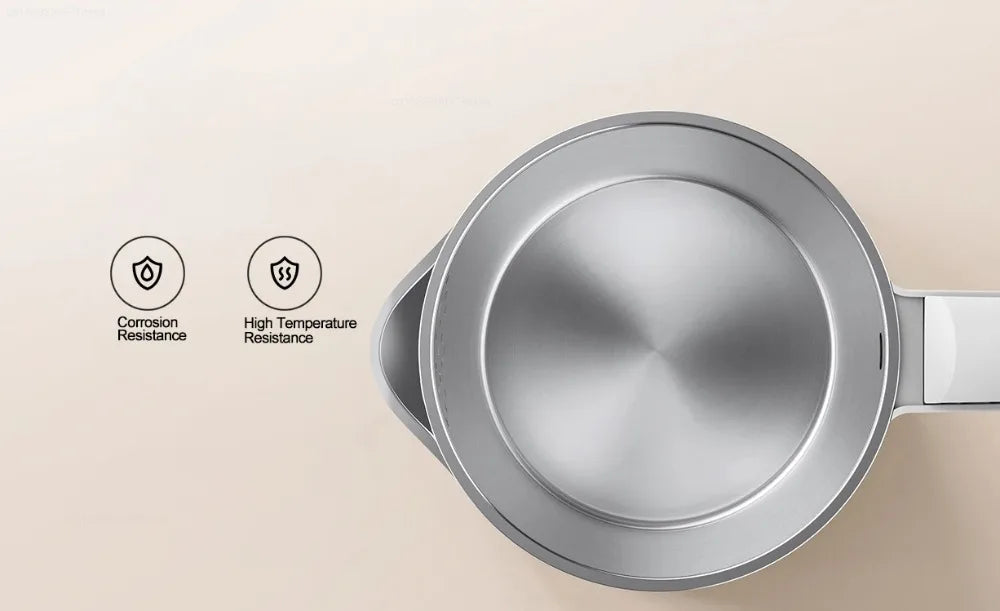 Hervidor Eléctrico Mijia N1, Hervidor de Agua de Acero Inoxidable de Ebullición Rápida, 220V, Hervidores Eléctricos Inteligentes de 1.5L y 1500W para Té y Café en Casa