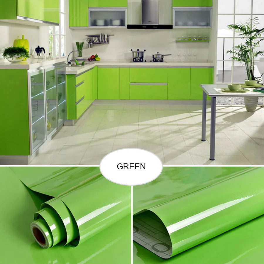 Papel Tapiz Autoadhesivo de PVC Blanco para Decoración de Muebles Antiguos, Adhesivo para Gabinetes de Cocina, Resistente a la Humedad y al Agua