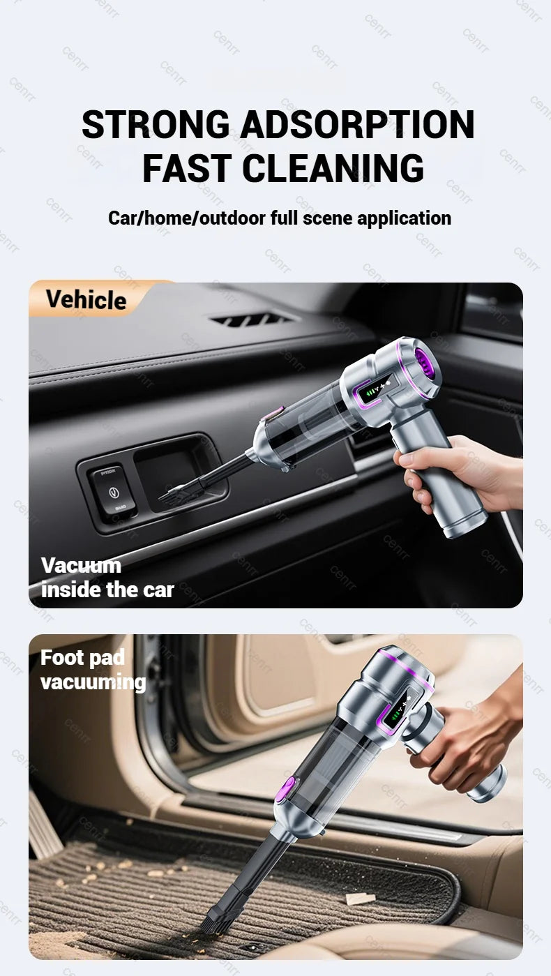 Aspirador de coche Mini potente 998000PA, electrodoméstico portátil, soplador de mano, aspirador para limpiador de coche