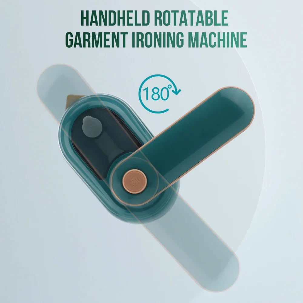 Mini máquina de planchar de mano, máquina de planchar rotativa portátil, plancha de vapor húmeda y seca para el hogar y viajar, plancha de vapor