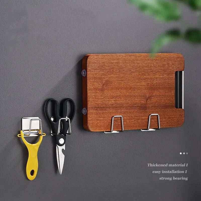Soporte para esponjas de acero inoxidable, para esponjas de alambre de acero, para drenar y pegar en la pared interior del fregadero, suministros de cocina, 1 ud.
