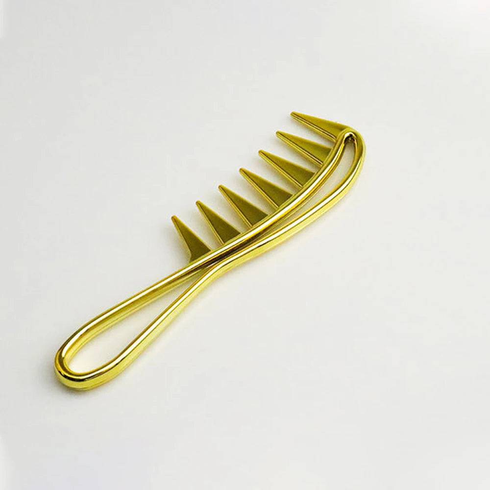 Peine con cabeza de aceite Retro de dientes anchos antiestáticos, peine con zona para estilizar el cabello, peine para desenredar el cabello rizado, herramienta de peluquería para hombres y mujeres