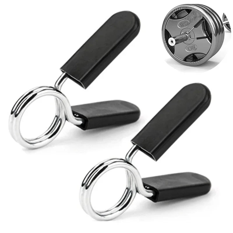 Abrazadera de barra de 25/28/30mm, Clips de cuello de resorte, bloqueo de mancuernas de peso para gimnasio, Kit de levantamiento estándar, bloqueo de levantamiento de pesas, 2/4 Uds.