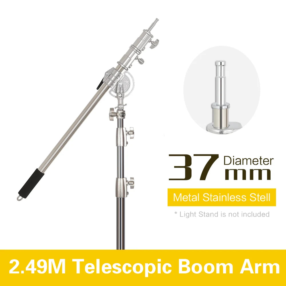 Trípode de 2,9 M, trípode grande súper estable, soporte de luz plegable, marco de elevación, ruedas, Softbox de fotografía, estudio fotográfico de acero inoxidable