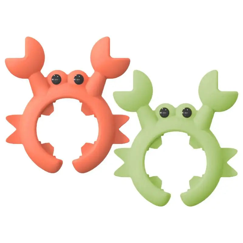Soporte de utensilio de silicona en forma de cangrejo, soporte de cucharón para encimera, soporte de espátula superior para estufa antidesbordamiento, utensilio de cocina