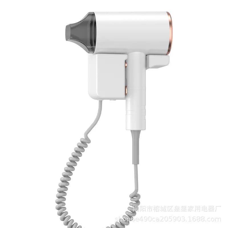 Nuevo Secador de Pelo Específico para Hoteles y Pensiones, 1600W de Alta Potencia, Secado Rápido, Montaje en Pared sin Perforaciones, Secador de Pelo Doméstico Tipo Cilindro