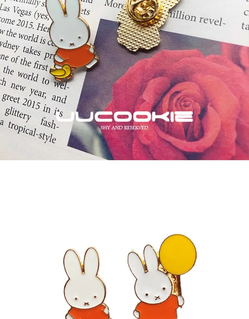 Broche Kawaii Miffy, bonito Pin esmaltado para solapa, accesorios de Metal, sombrero, ropa, mochila, decoración, regalo para niña