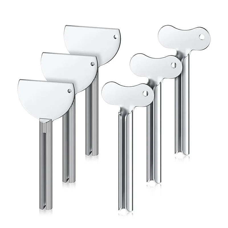 Exprimidor de pasta de dientes de acero inoxidable, limpiador Facial, dispensador de pasta de dientes, herramientas de tubo, accesorios de baño de Metal, 1 ud.