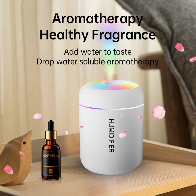 Mini humidificador de aire de 180ML, difusor de Aroma eléctrico USB, purificador de aceites esenciales, generador de niebla de aromaterapia, luces para coche, hogar y dormitorio
