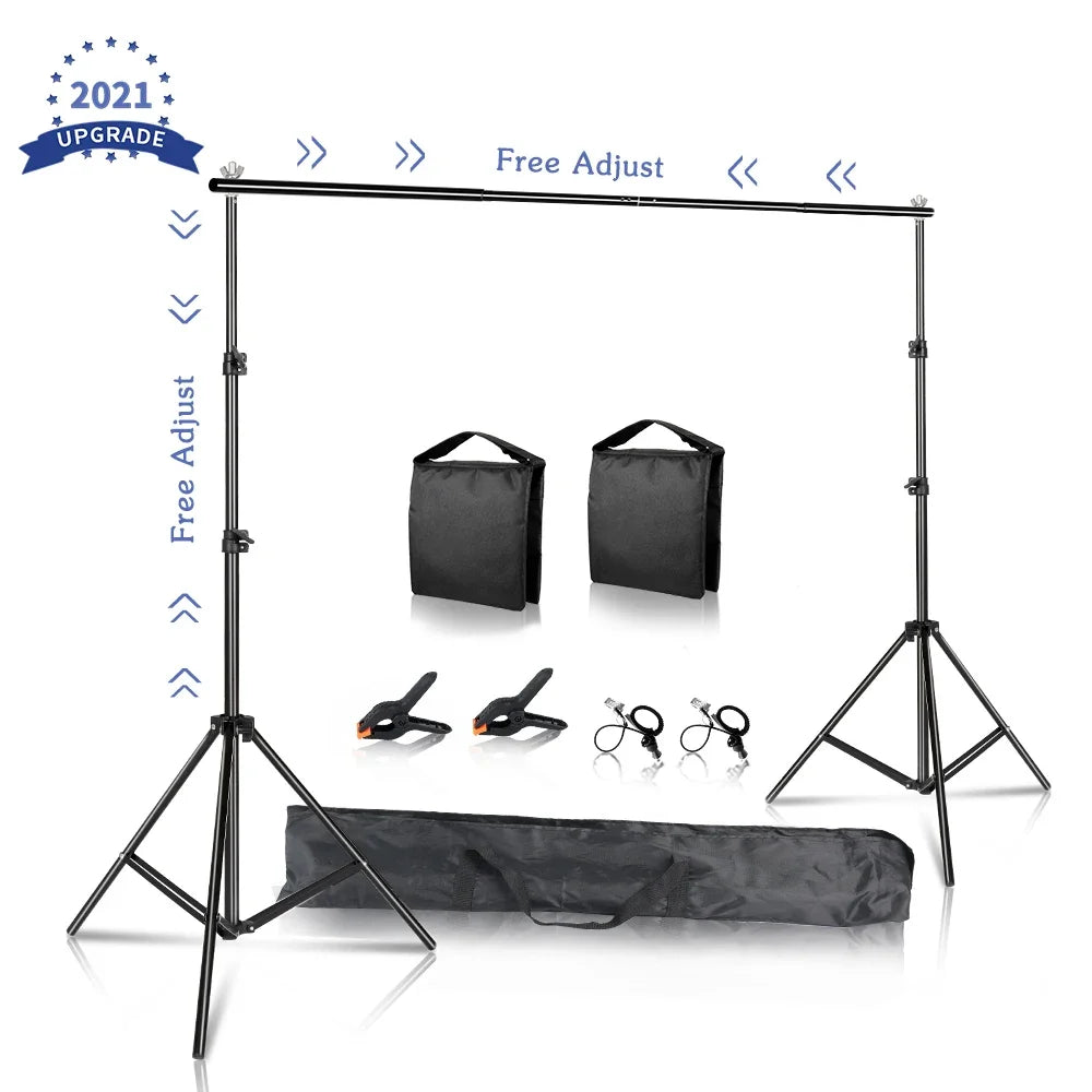 Soporte para Fondo Fotográfico SH, Sistema de Marco para Lienzo, con Estuche de Transporte, para Fotografía y Video en Estudio