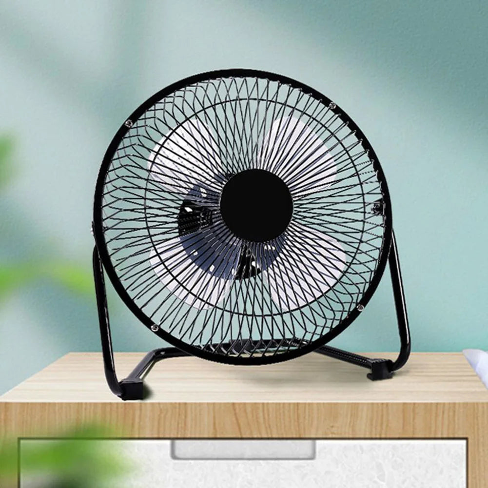 Ventilador de escritorio portátil de 4 pulgadas, ventilador de escritorio para el hogar y la Oficina, Mini ventilador recargable por USB, ventilador giratorio de 360 grados, ventilador USB portátil