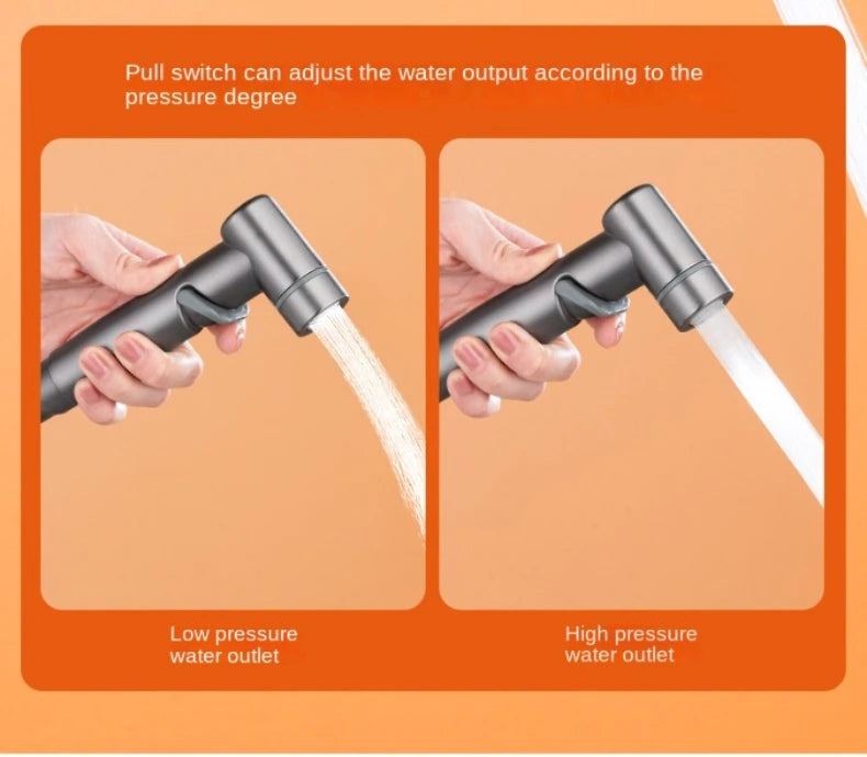 Juego de rociador de bidé para baño, rociador de bidé de mano, válvula de ángulo de salida doble, accesorios de baño