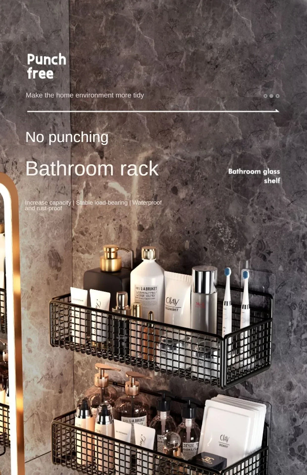 Cesta de almacenamiento para colgar en la pared, organización del fregadero del baño, organizador de puertas de gabinete, cesta para cocina, estante de almacenamiento de verduras