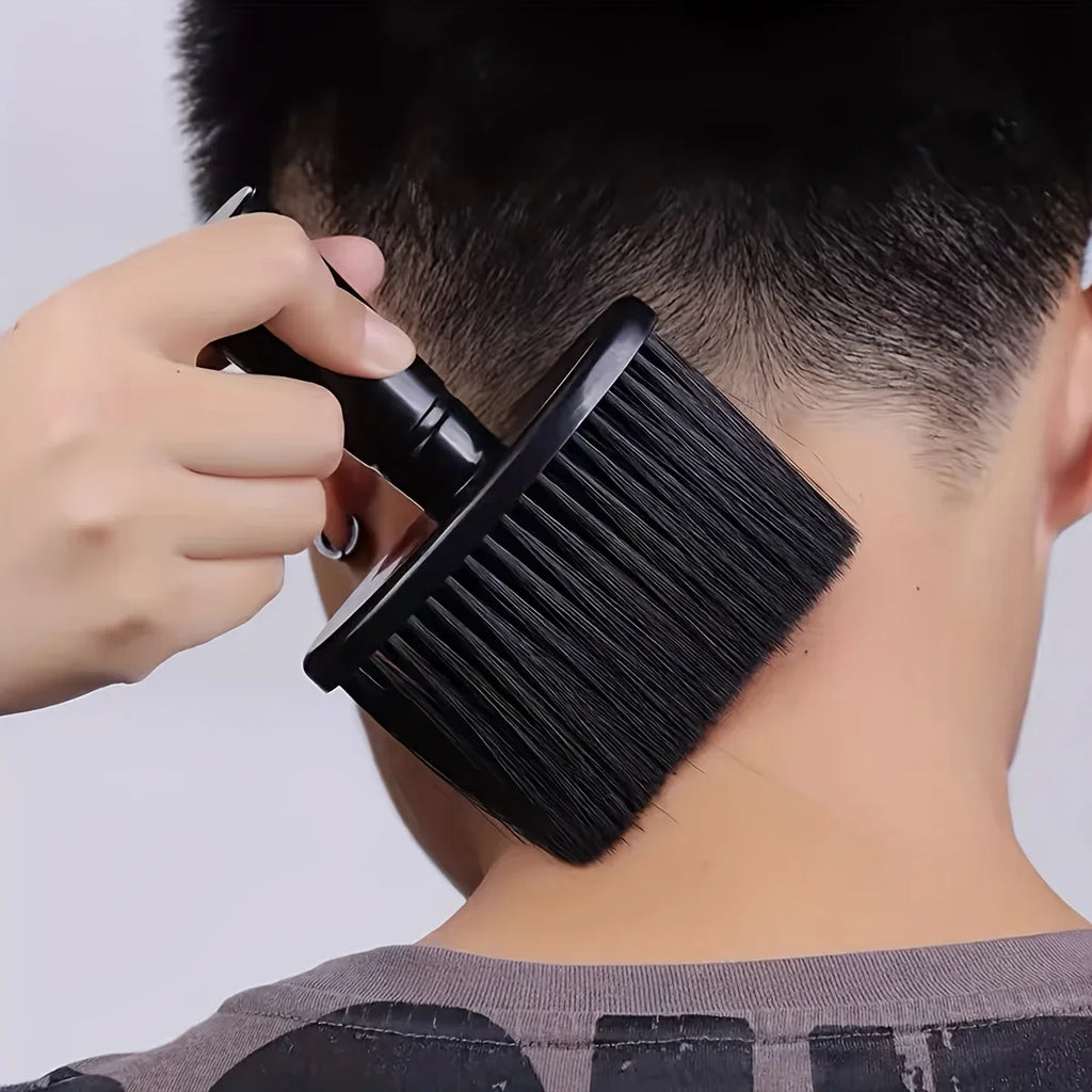 Cepillo de nailon suave para limpieza del cabello, plumero profesional para el cuello de peluquero, cepillo de limpieza multifuncional, adecuado para salón
