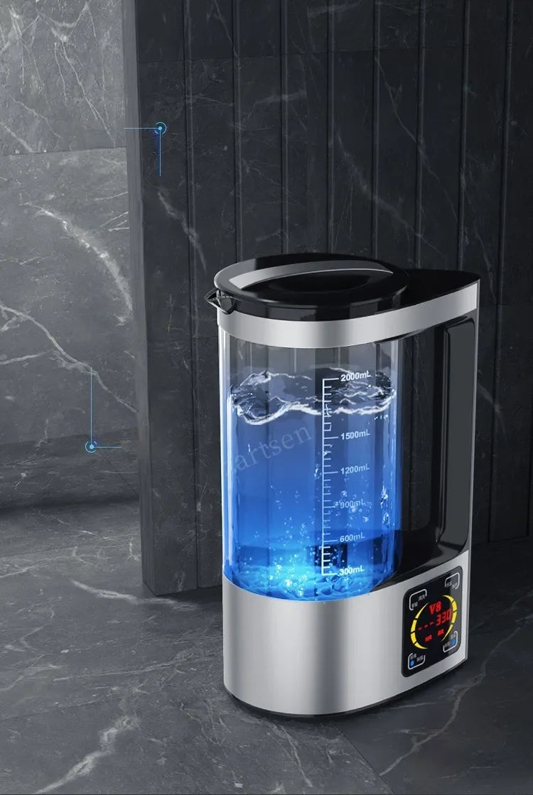 Hervidor de agua eléctrico rico en hidrógeno, máquina ionizadora de agua, filtro de agua, para bebidas, 100-240V 2L