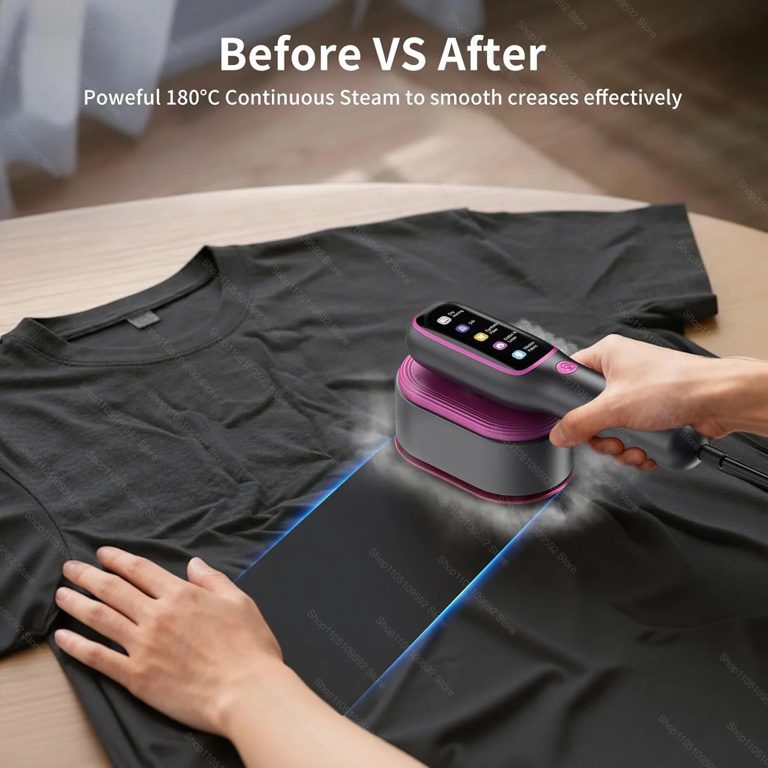 Mini vaporizador de ropa para ropa, plancha de vapor portátil de mano para viajar en casa, planchado de ropa, máquina de planchar en seco y húmedo