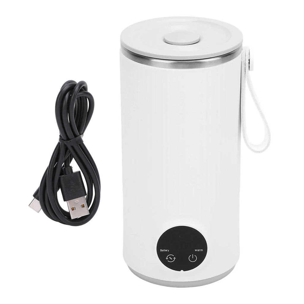 Hervidor eléctrico de viaje inalámbrico recargable 400ML 55 ° C Caldera de agua caliente de viaje de acero inoxidable para hervidor eléctrico de viaje de leche