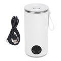 Hervidor eléctrico de viaje inalámbrico recargable 400ML 55 ° C Caldera de agua caliente de viaje de acero inoxidable para hervidor eléctrico de viaje de leche