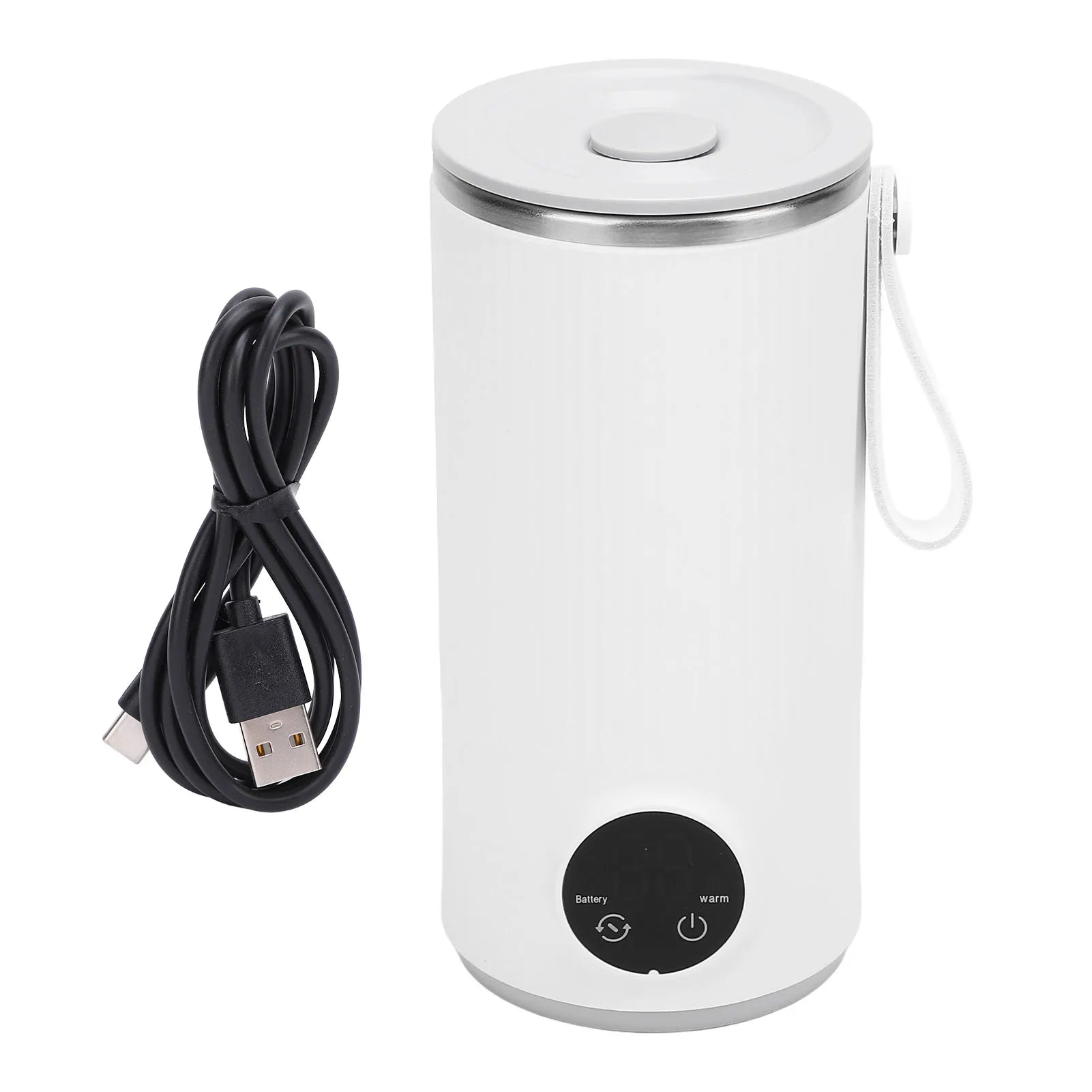 Hervidor eléctrico de viaje inalámbrico recargable 400ML 55 ° C Caldera de agua caliente de viaje de acero inoxidable para hervidor eléctrico de viaje de leche