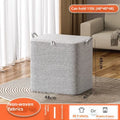 Caja de almacenamiento de ropa de gran tamaño con cubierta, cesta de lavandería grande, bolsa organizadora para bebé, plegable