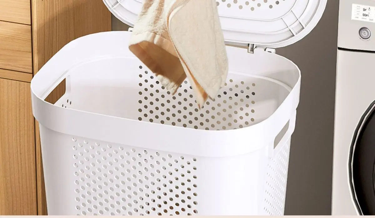 Cesto para Ropa Sucia de Gran Capacidad con Ruedas y Tapa para Baño, Uso Doméstico, Organizador de Almacenamiento para Dormit...