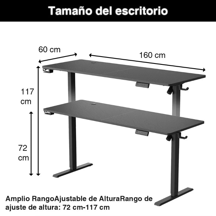 Escritorio eléctrico para ordenador, mesa ergonómica con altura ajustable para sentarse y ponerse de pie, escritorio para juegos, muebles para el hogar y la Oficina