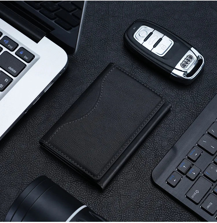 Cartera con tarjetero magnético para iPhone, Samsung, Xiaomi, MagSafe, funda desmontable con múltiples ranuras para tarjetas
