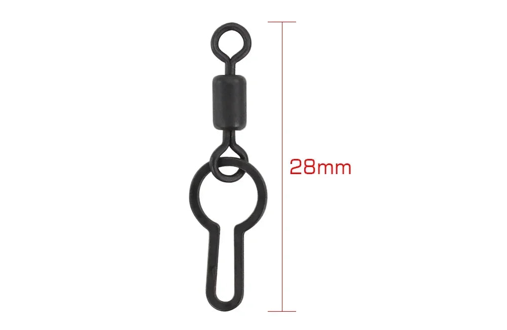 Hirisi 10 Uds Clips giratorios de malla PVA para aparejos terminales de pesca de carpa AG145