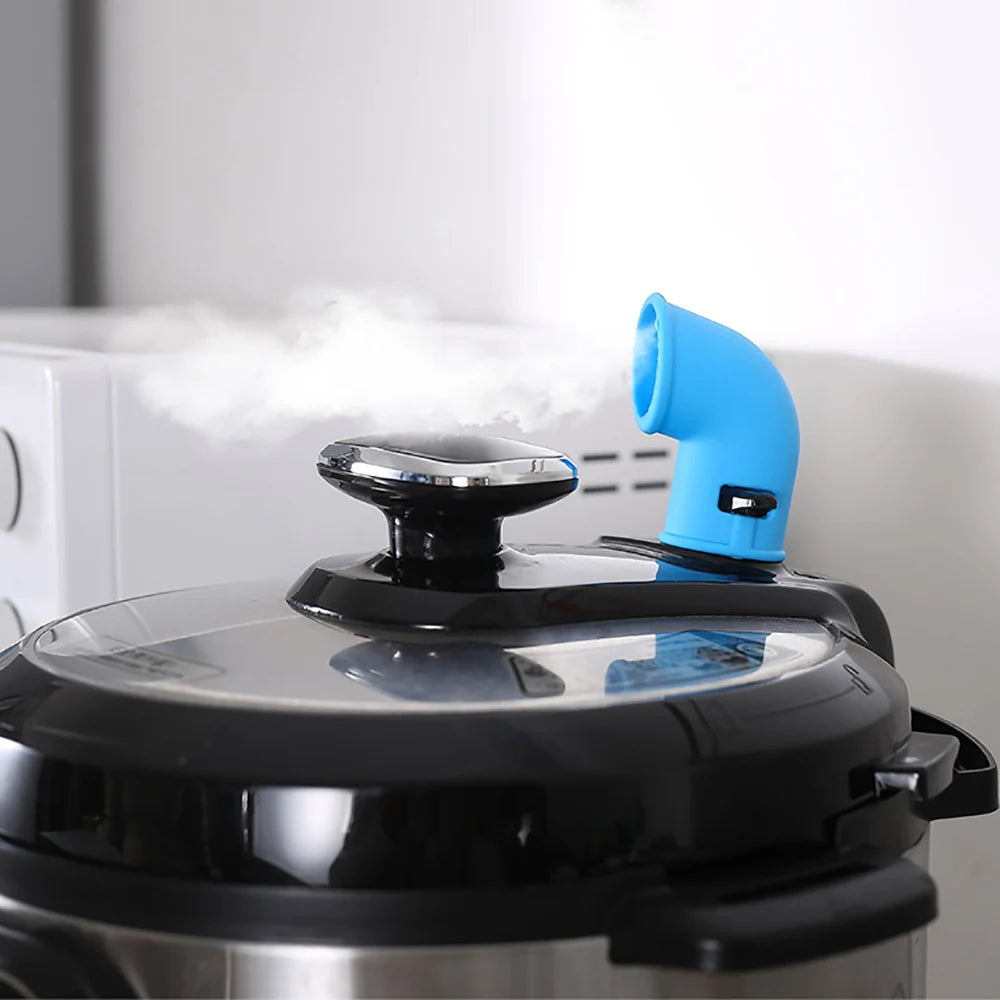 Olla a presión de silicona mundial, desviador de vapor, accesorios de válvula de liberación, olla instantánea de cocina giratoria 360, tubo de liberación de silicona