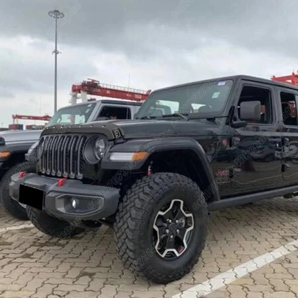 Para Jeep Gladiator Wrangler JL 2018 2019 2020 cubierta protectora de capó de automóvil Kit de accesorios de decoración deflector de arena y grava