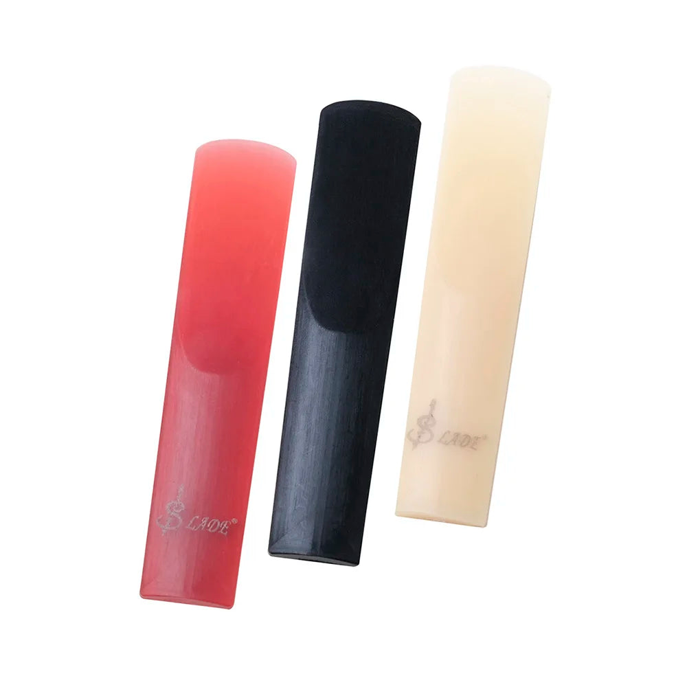 Paquete de 3 cañas de saxofón Soprano/Alto/ténor, cañas de resina para clarinete, accesorios de caña ecológicos, piezas de instrumentos de viento de madera