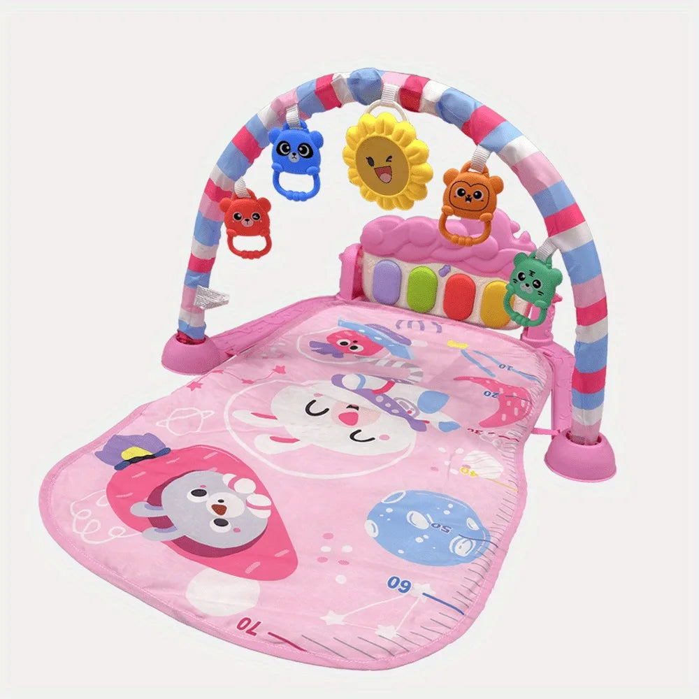 Alfombra musical de piano para bebés, gimnasio de actividades, teclado musical, tapete de juego para gatear, juguetes educativos tempranos para bebés recién nacidos de 0 a 36 meses