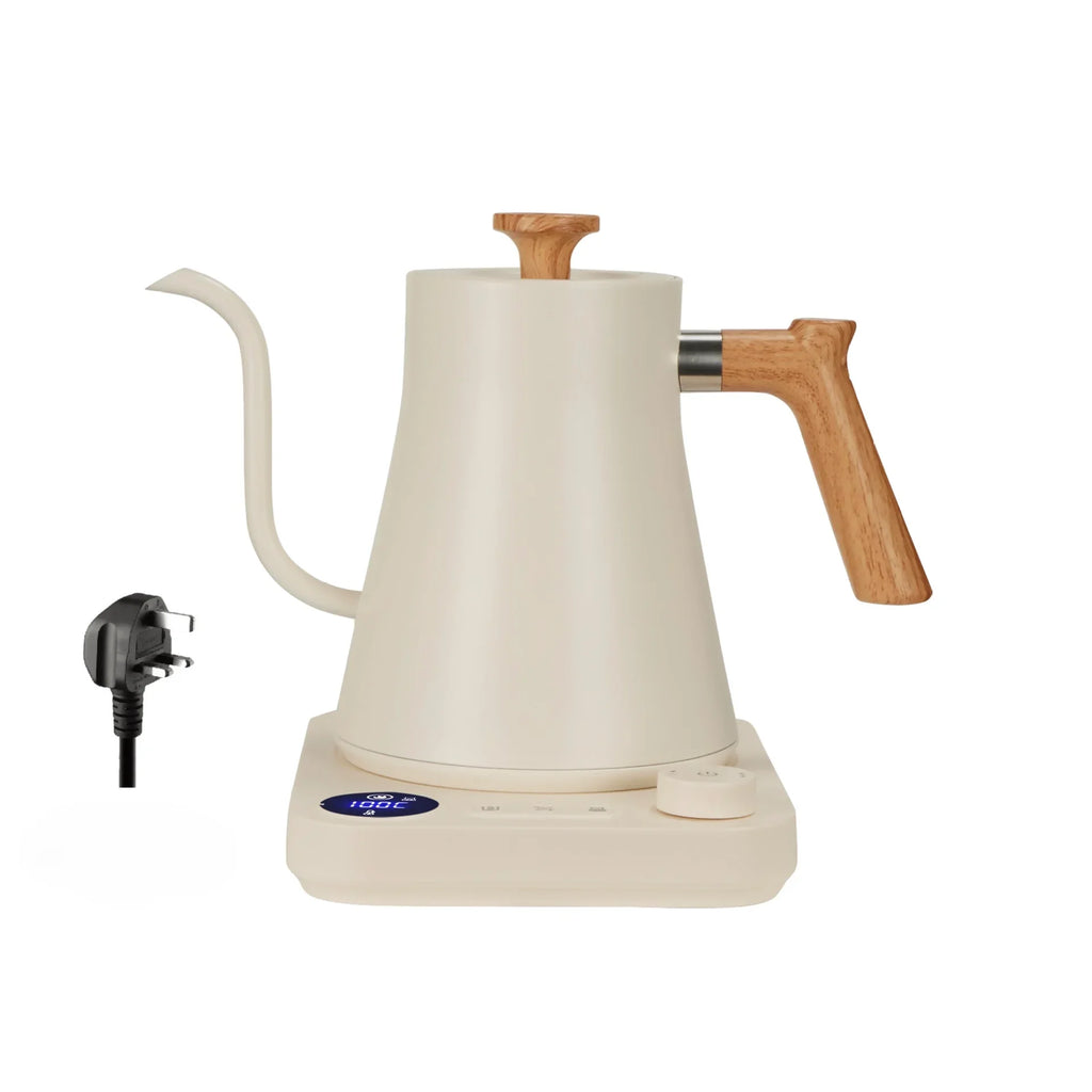 Tetera eléctrica con cuello de cisne, cafetera manual de 900ML, tetera inteligente con Control de temperatura, hervidor de calentamiento rápido de 110v/220v