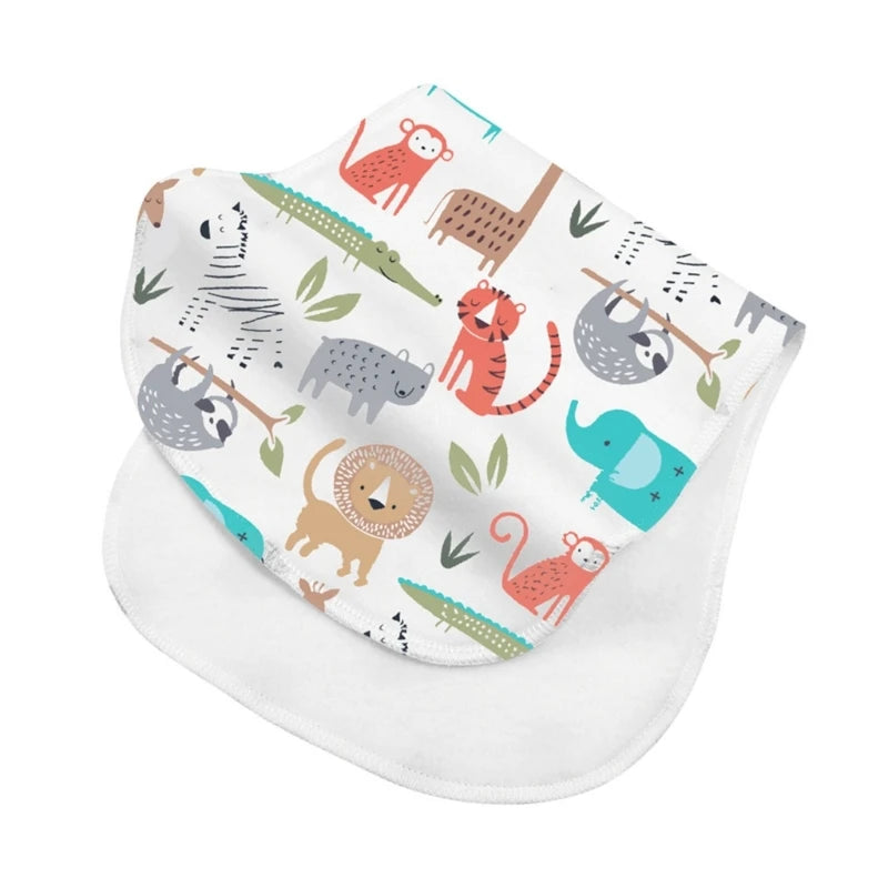 Paños de Bebé de 2 Capas, Baberos Absorbentes para Recién Nacidos, Baberos de Algodón Suave para Bebés, Regalo para Baby Shower