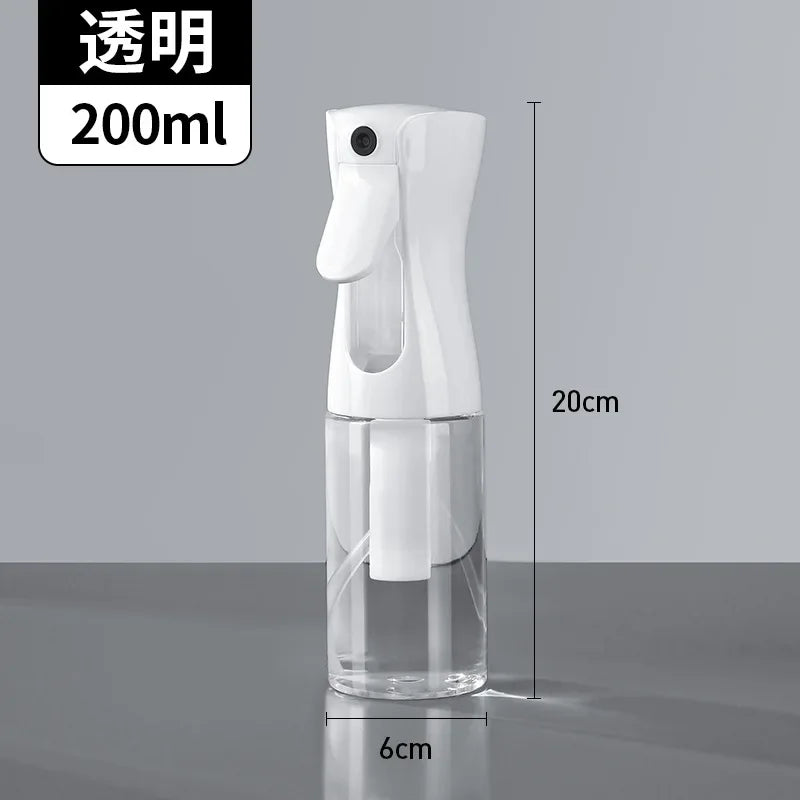 Botella pulverizadora para el cabello de 500/300/200ml, botellas recargables, regadera de niebla continua, pulverizador de agua automático para salón de peluquero, herramientas para el cabello