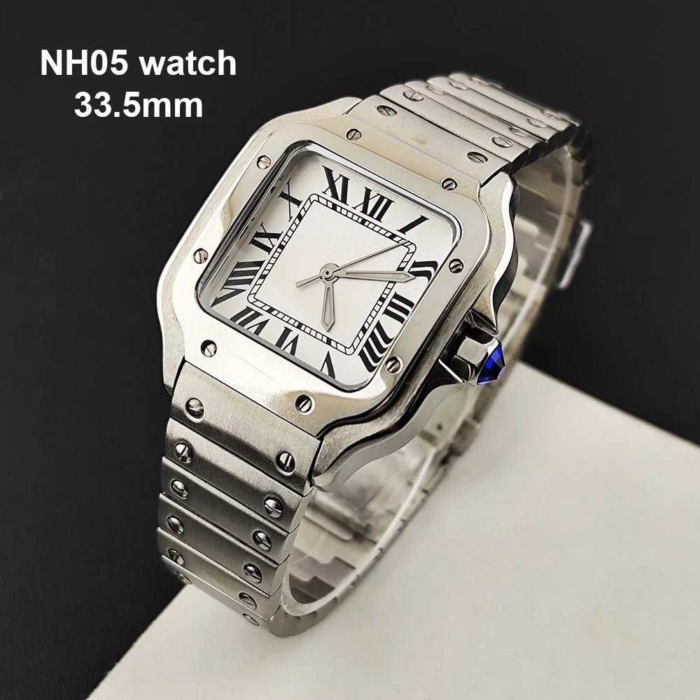 Reloj de Moda para Mujer 2026, Modelo NH05, Color Rosa Plateado, Acero Inoxidable, Logotipo Personalizado, Movimiento NH05