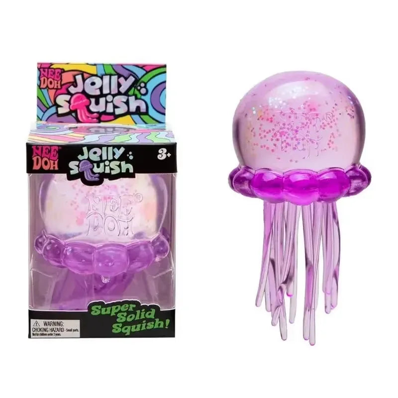 En Stock: Needoh Fuzz Ball Jellyfish Squishy Blind Box Series, Varios Colores, Lindas Medusas de Juguete para Aliviar el Estrés y la Relajación
