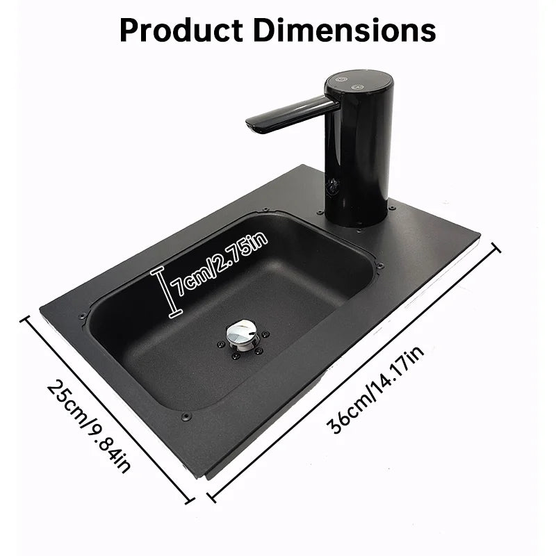 Mesa IGT para acampar al aire libre, fregadero de acero inoxidable con bandeja y dispensador de agua/Tabla de cortar, accesorios portátiles para mesa IGT