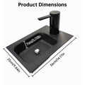 Mesa IGT para acampar al aire libre, fregadero de acero inoxidable con bandeja y dispensador de agua/Tabla de cortar, accesorios portátiles para mesa IGT